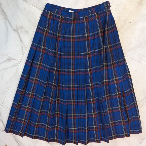 Pendleton Skirt Women's size 10 Pure Virgin Wool Authentic Malcolm Tartan Plaid - Picture 1 of 7
